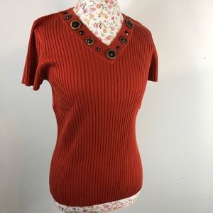 RQT Women’s v neck blues / top Sz M